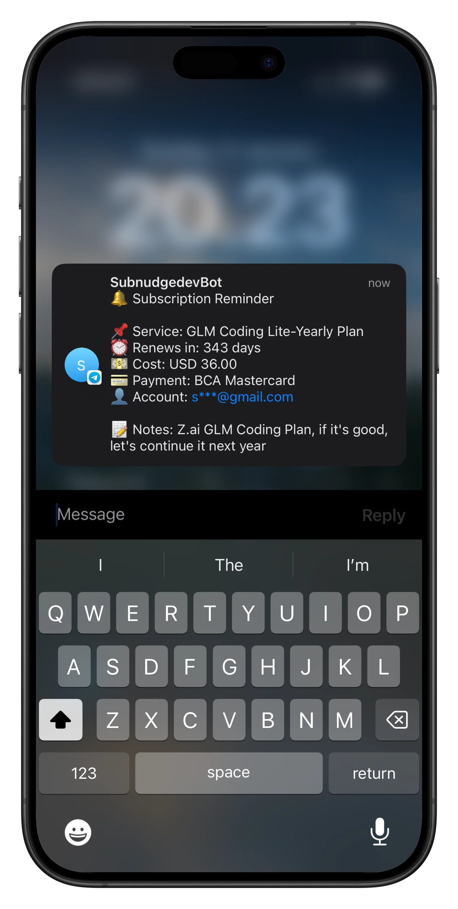 Telegram Notification Preview